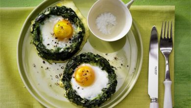 آشنایی با طرز تهیه نرگسی اسفناج
